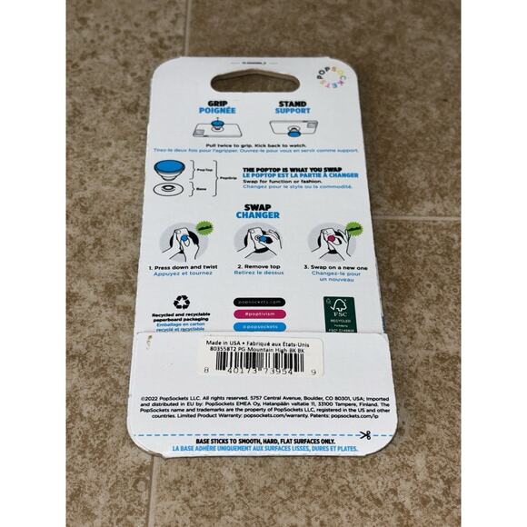 Pop Socket Pop Grip Premium Phone Grip New - Picture 5 of 5